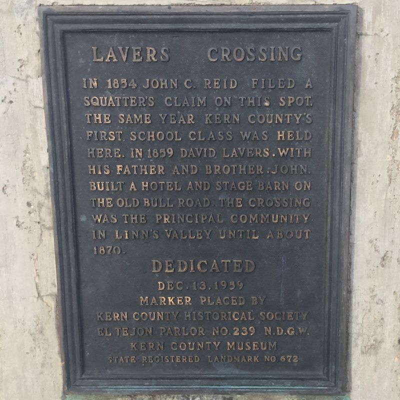 NO. 672 LAVERS CROSSING Private Plaque