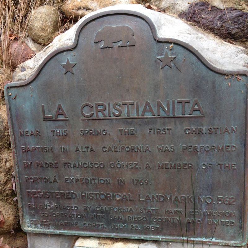 CHL 562 La Christianita plaque