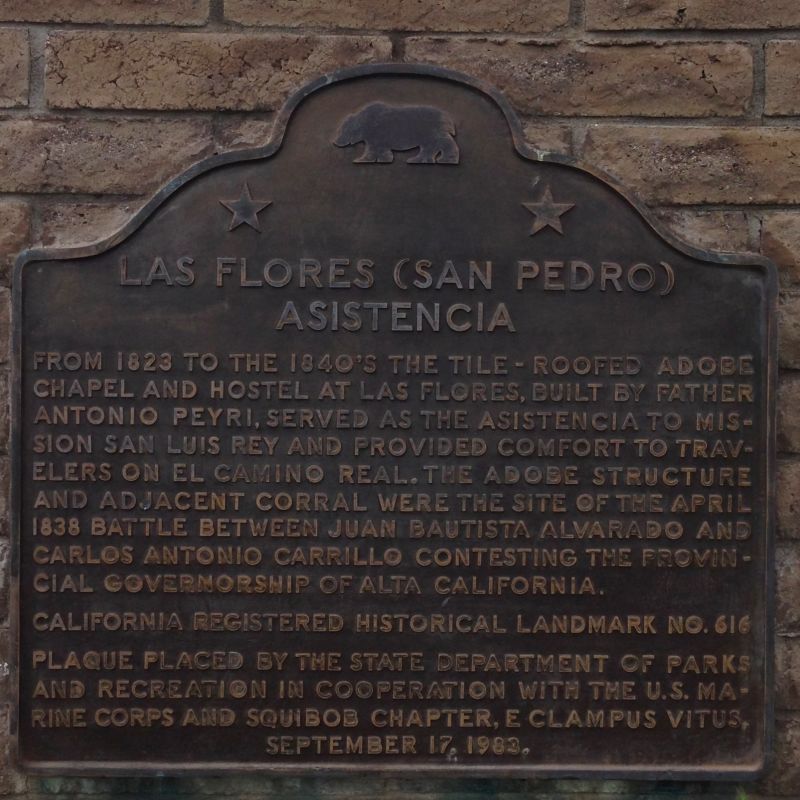 CHL 616 Las Flores Asistencia plaque