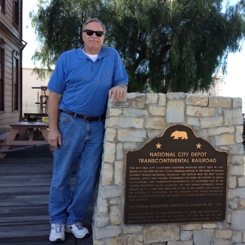 CHL No. 1023 Transcontinental Railroad Depot Marker