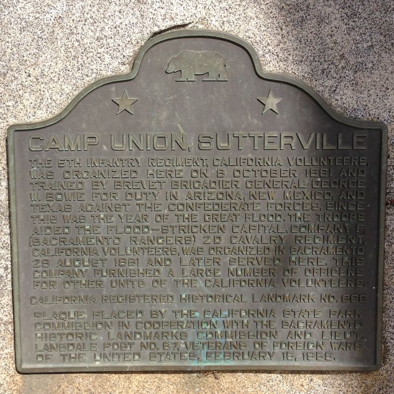 CHL No. 666 Camp Union Plaque