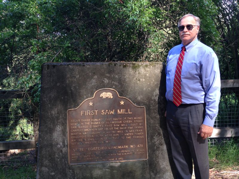 NO. 478 SITE OF SAN MATEO COUNTY'S FIRST SAWMILL Marker
