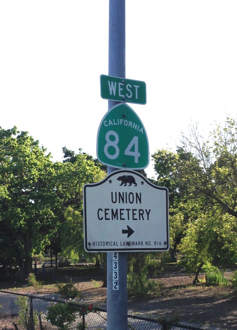 CHL NO. 816 UNION CEMETERY, Street Sign