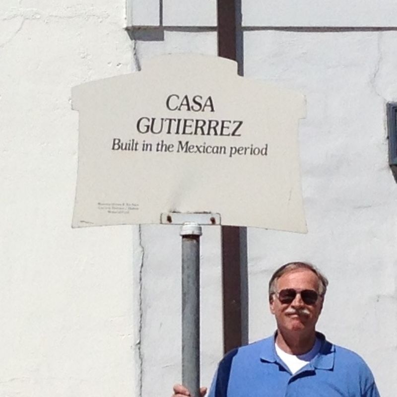 NO. 713 GUTIÉRREZ ADOBE (Casa Gutierrez), Street Sign