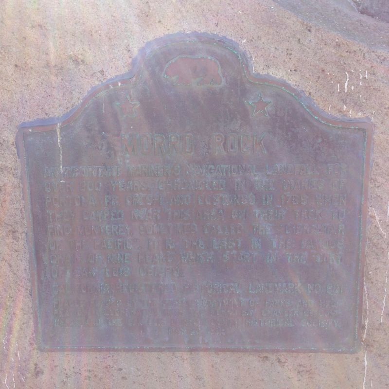 NO. 821 MORRO ROCK, State Plaque