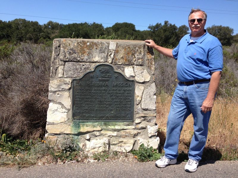 NO. 340 MISSION LA PURÍSIMA, Marker at the intersection of Rucker and Harris