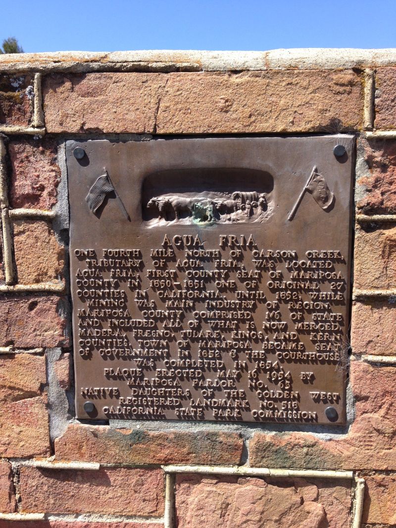 NO. 518 AGUA FRIA, Private Plaque