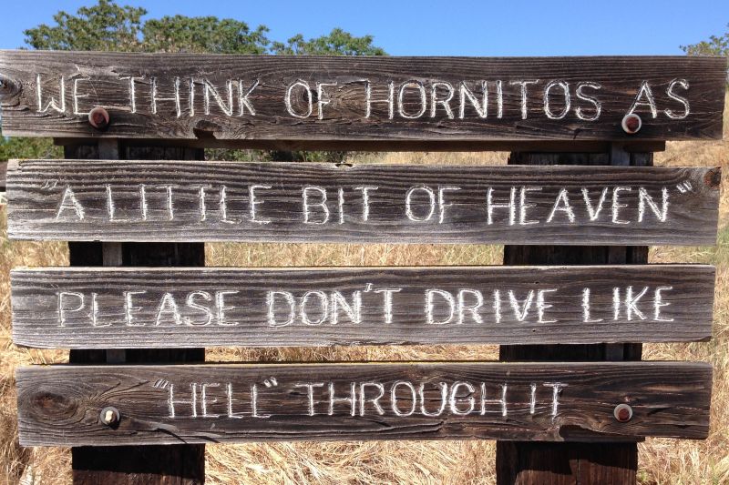 NO. 333 HORNITOS, Road Sign
