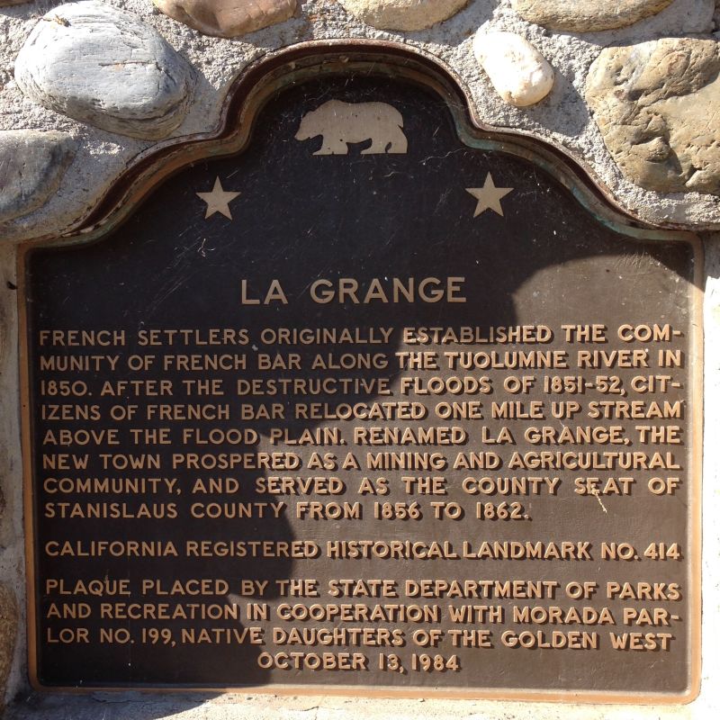 NO. 414 LA GRANGE, State Plaque