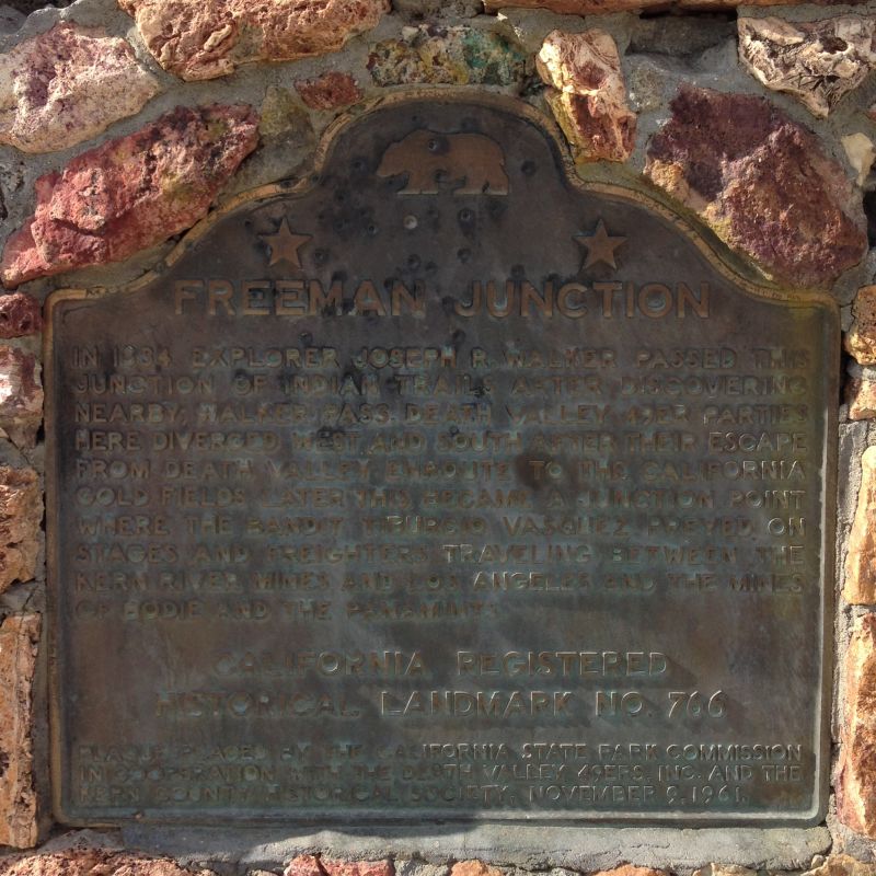 NO. 766 FREEMAN JUNCTION, State Plaque