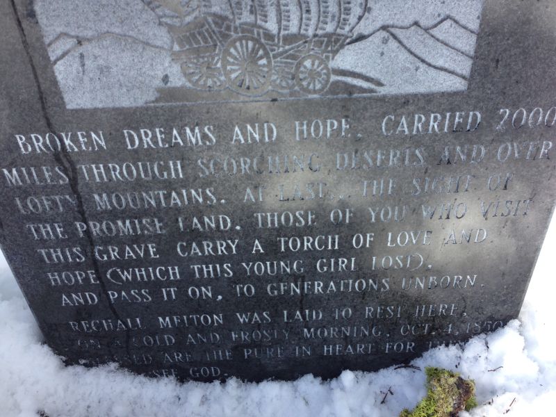 NO. 28 MAIDEN'S GRAVE, Memorial