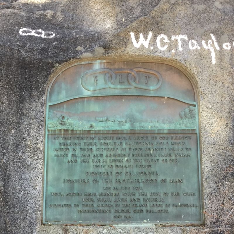 NO. 378 MEMORIAL TO PIONEER ODD FELLOWS, Private Plaque