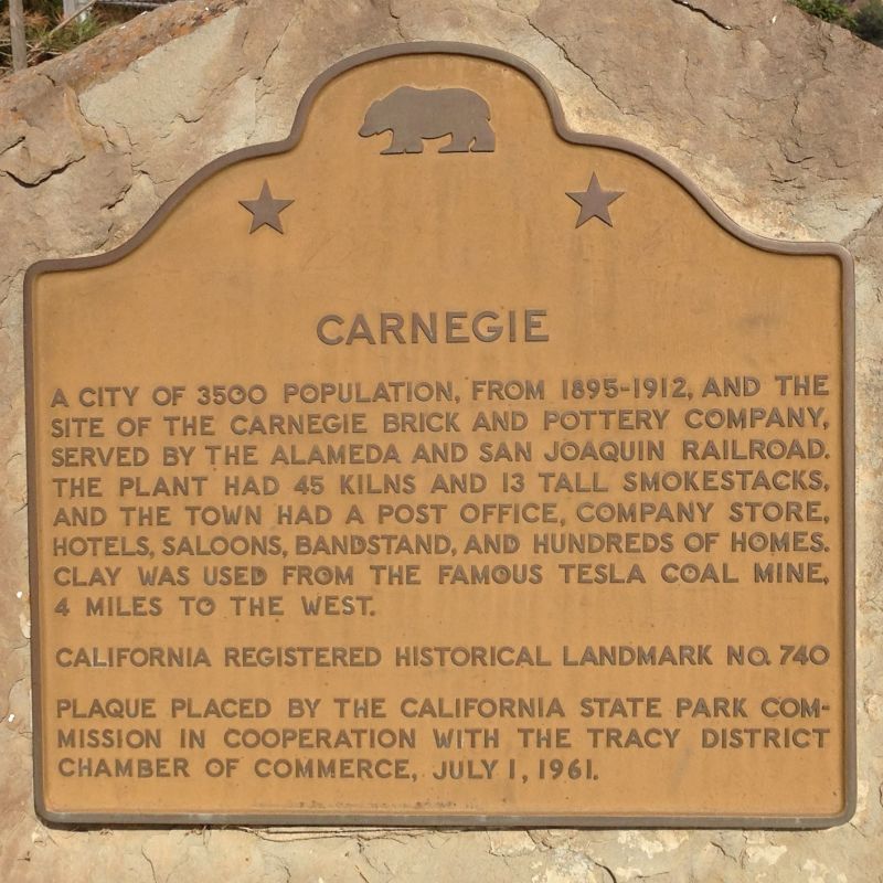 NO. 740 CARNEGIE - State Plaque