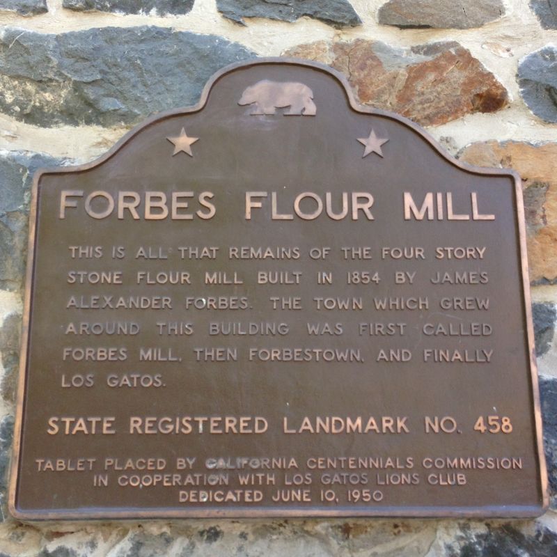 NO. 458 FORBES FLOUR MILL - State Plaque