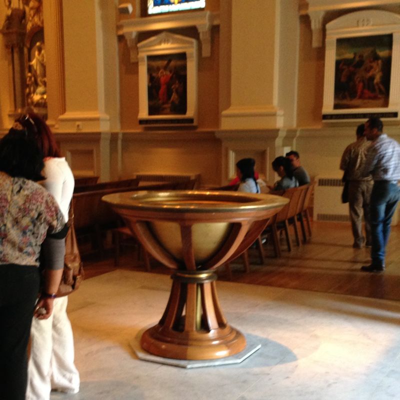 NO. 910 ST. JOSEPH'S CATHOLIC CHURCH - Baptismal Font