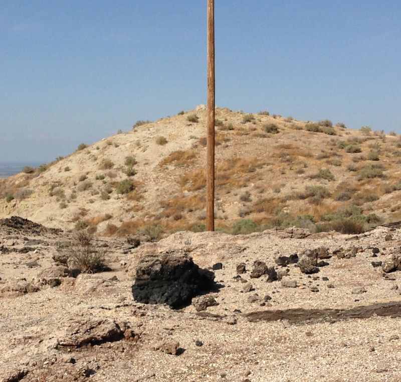 NO. 376 CALIFORNIA STANDARD OIL WELL 1 - hardened clumps of oil