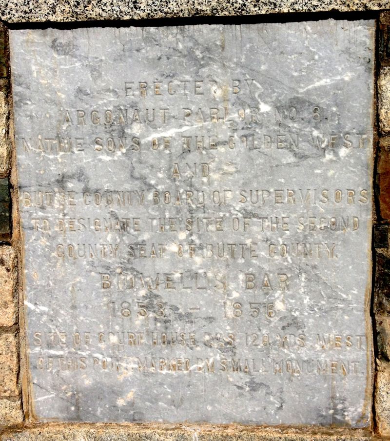 NO. 330 BIDWELL'S BAR - Private Plaque