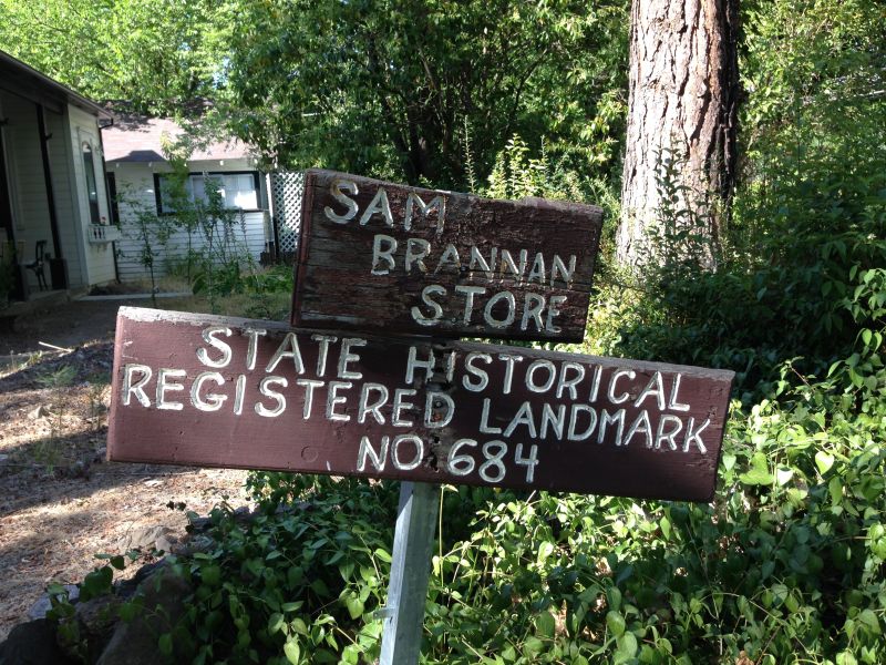 NO. 684 SAM BRANNAN STORE, CALISTOGA - Private Sign