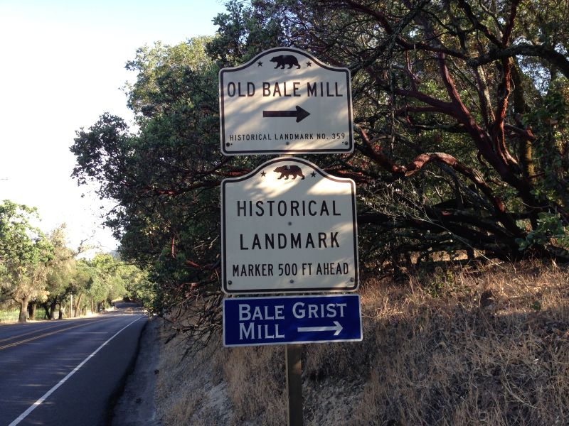 NO. 359 OLD BALE GRIST MILL - Street Sign