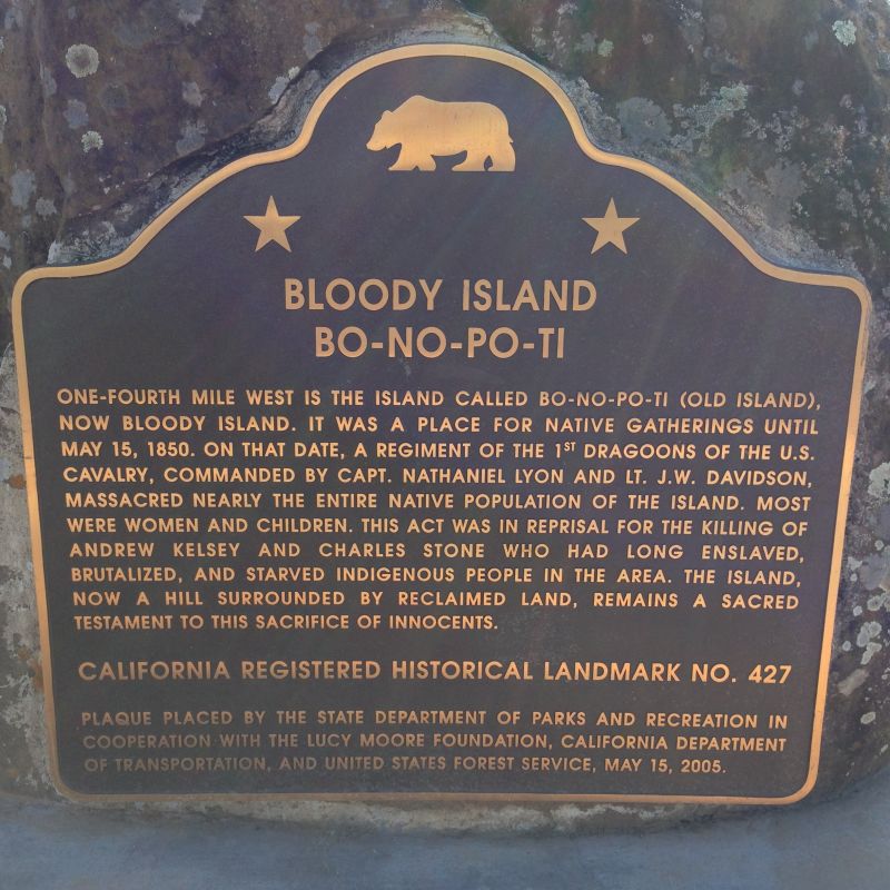 NO. 427 THE BATTLE OF BLOODY ISLAND - State Plaque