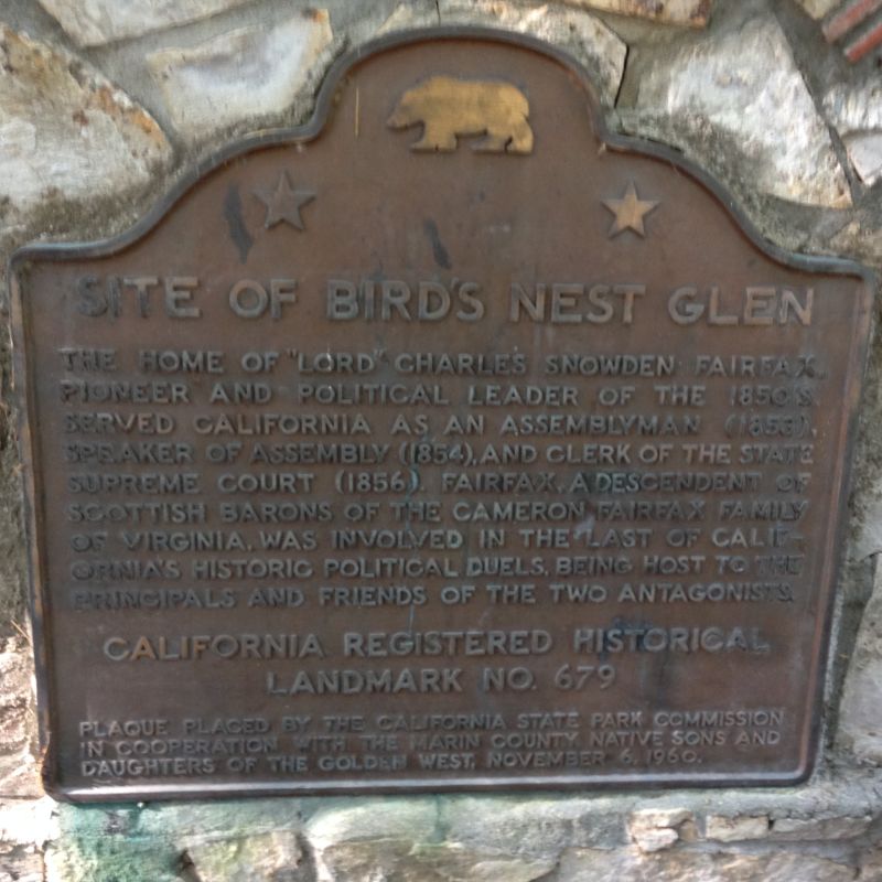 NO. 679 HOME OF LORD CHARLES SNOWDEN FAIRFAX - State Plaque