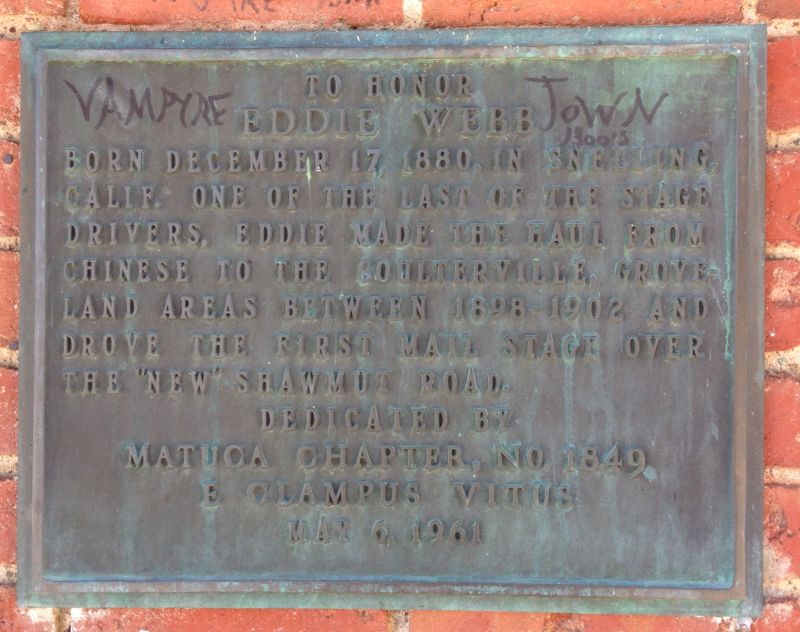 NO. 140 WELLS FARGO EXPRESS COMPANY BUILDING - Private Plaque