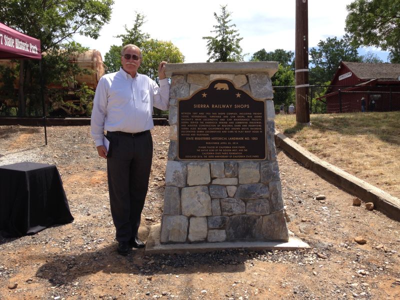 No. 1053 Sierra Railway Shops - Marker