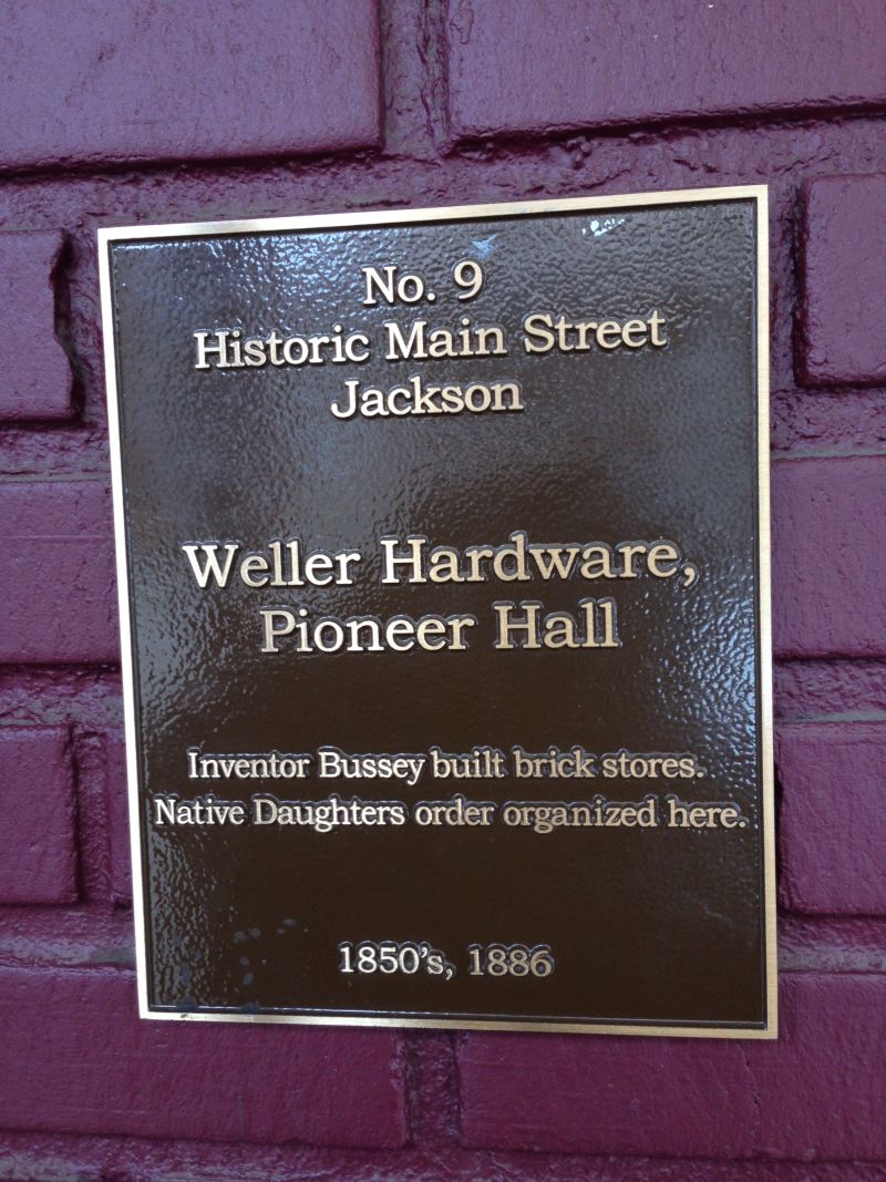 NO. 34 PIONEER HALL - City Plaque