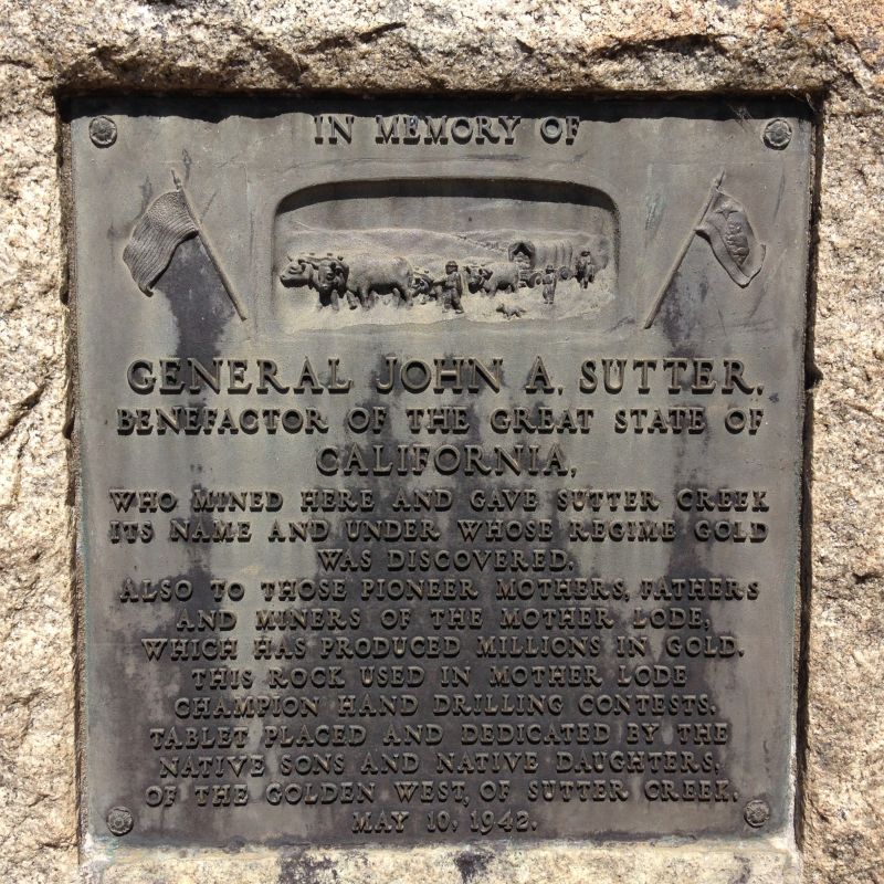 NO. 322 SUTTER CREEK - Private Plaque