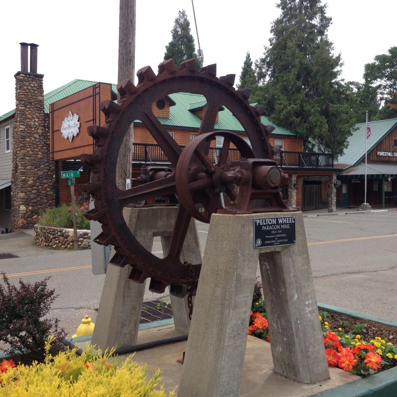 NO. 399 TOWN OF FOREST HILL - Pelton Wheel from the Paragon Mine