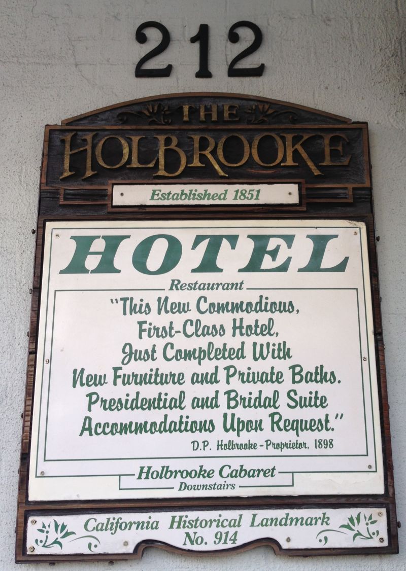 NO. 914 HOLBROOKE HOTEL - Hotel Sign