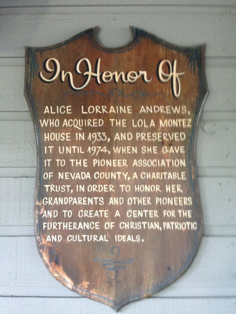 NO. 292 HOME OF LOLA MONTEZ - Private