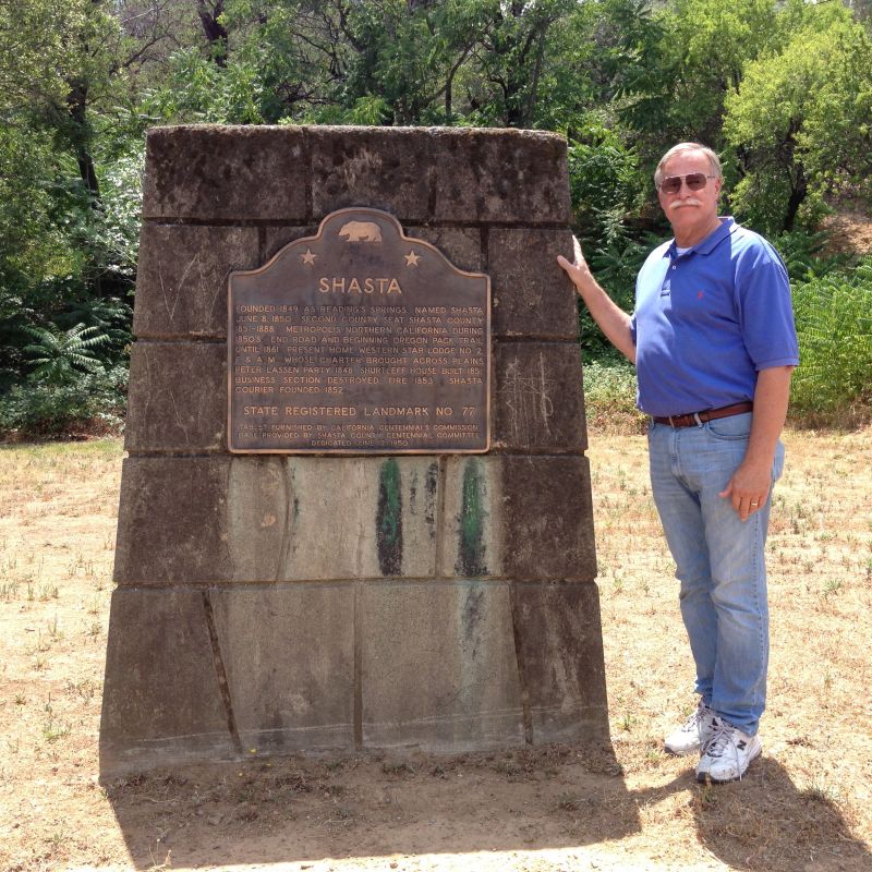 NO. 77 OLD TOWN OF SHASTA - Marker