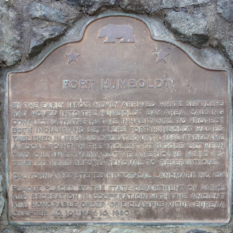 NO. 154 FORT HUMBOLDT - State Plaque