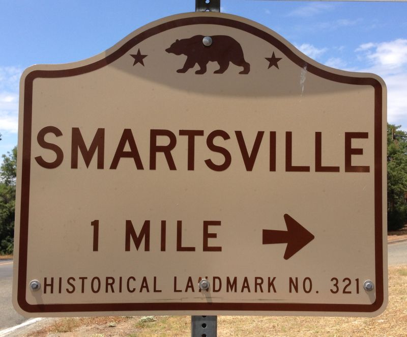 NO. 321 SMARTSVILLE - State Street Sign
