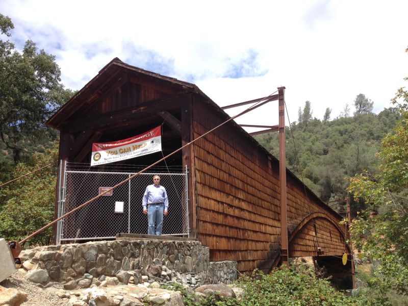 NO. 390 BRIDGEPORT (NYES CROSSING) COVERED BRIDGE