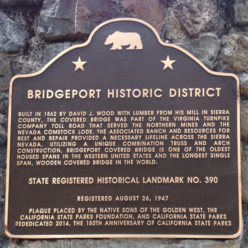 NO. 390 BRIDGEPORT (NYES CROSSING) COVERED BRIDGE -