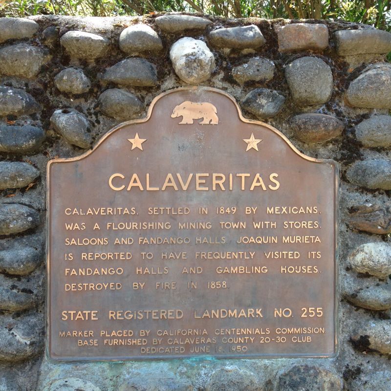 NO. 255 CALAVERITAS - State Plaque