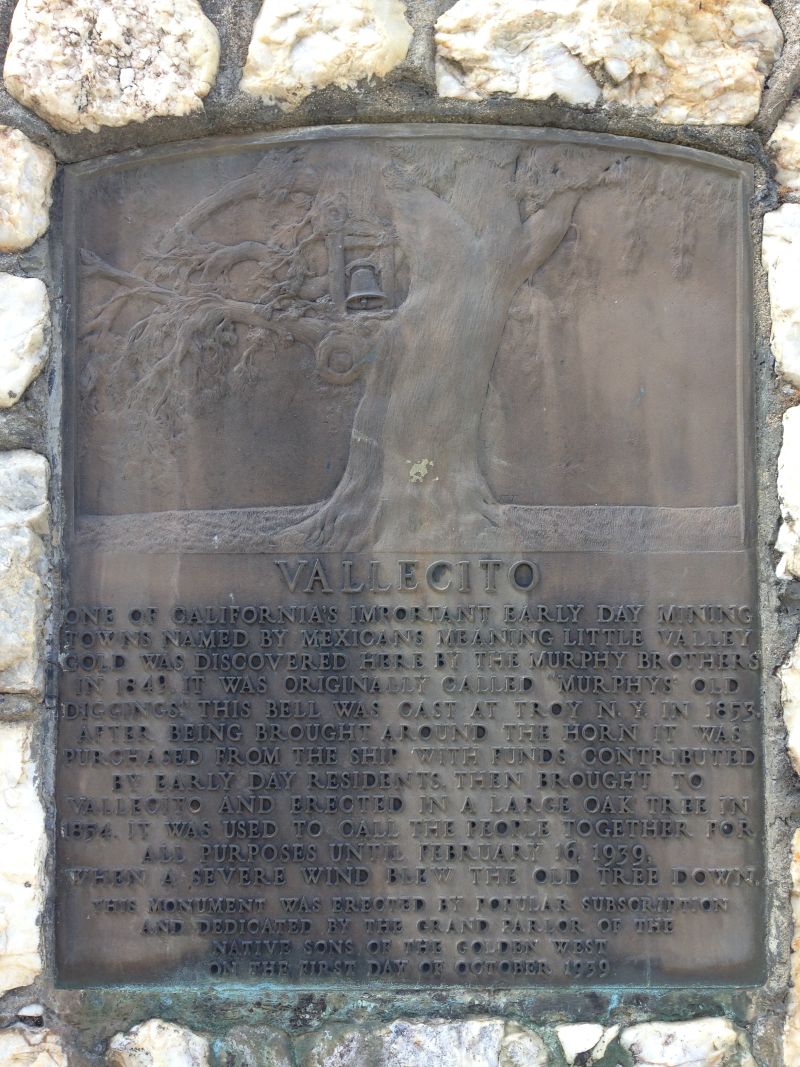 NO. 370 VALLECITO BELL MONUMENT - Plaque