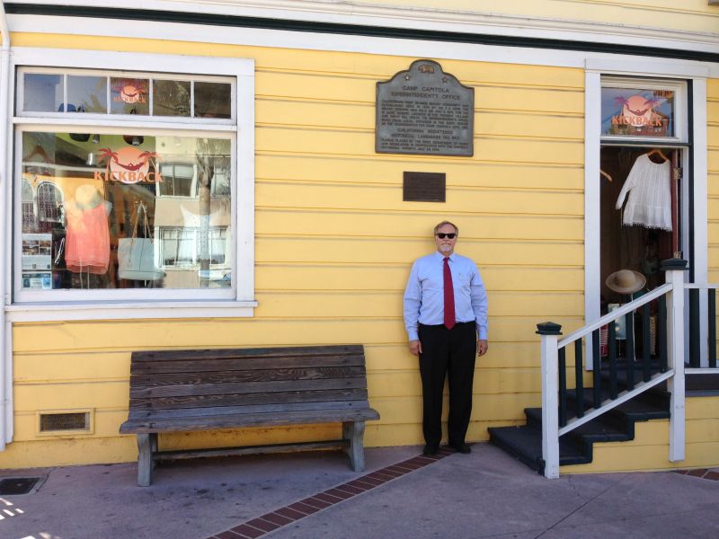 NO. 860 The Hihn Building, SUPERINTENDENT'S OFFICE, 'Camp Capitola' - marker