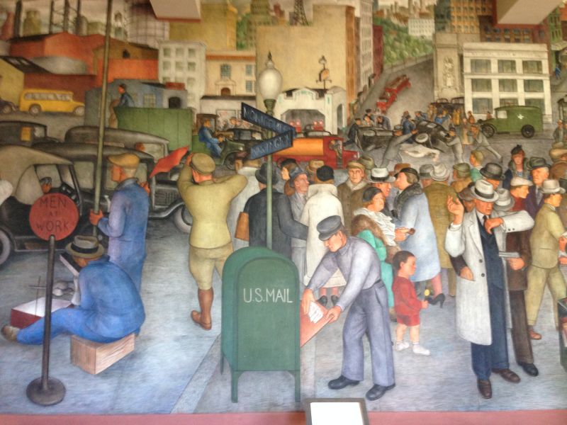 NO. 91 TELEGRAPH HILL - Coit Tower Lobby Mural