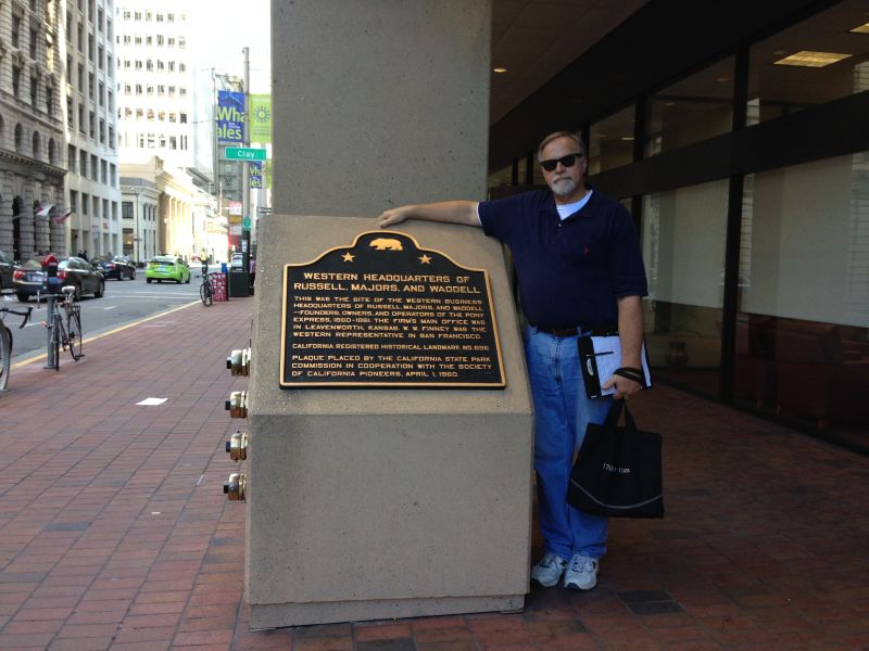 NO. 696 WESTERN BUSINESS HEADQUARTERS OF THE PONY EXPRESS - Marker