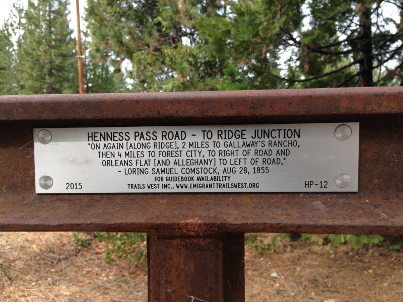 NO. 421 HENNESS PASS ROAD - Trail Marker