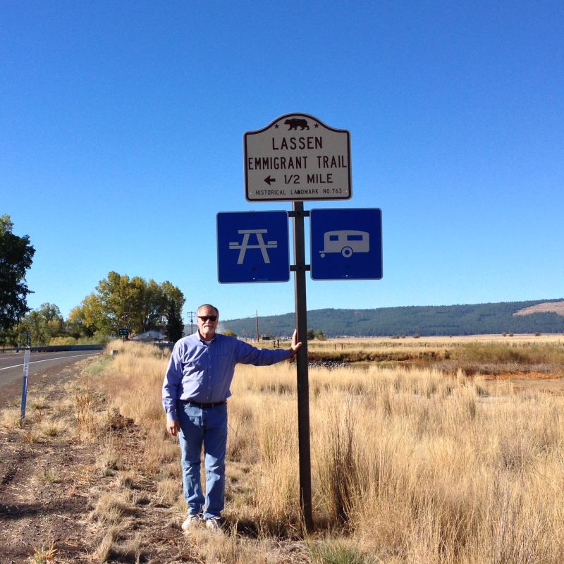 NO. 763 LASSEN EMIGRANT TRAIL, BIEBER - State Street Sign