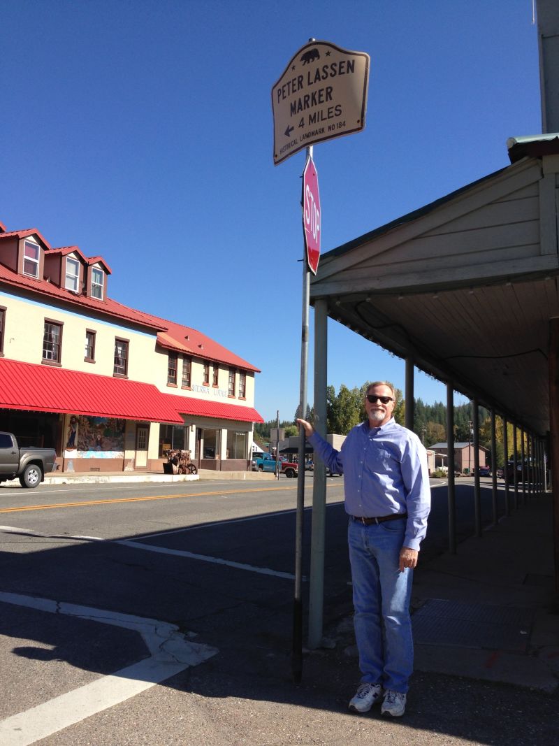 NO. 184 PETER LASSEN MARKER (SITE OF LASSEN TRADING POST) - State Street Sign