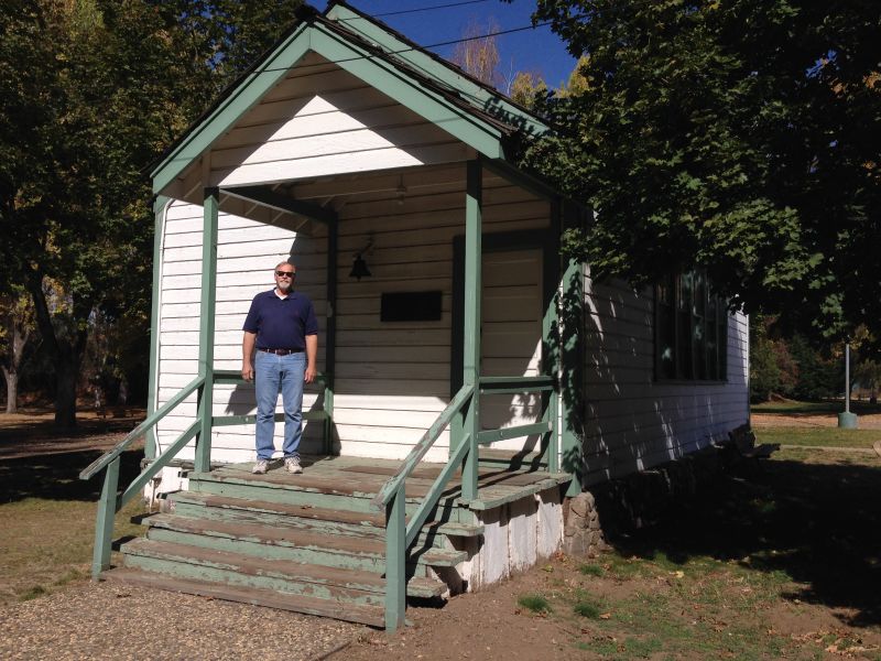 NO. 625 PIONEER SCHOOLHOUSE - Front of school
