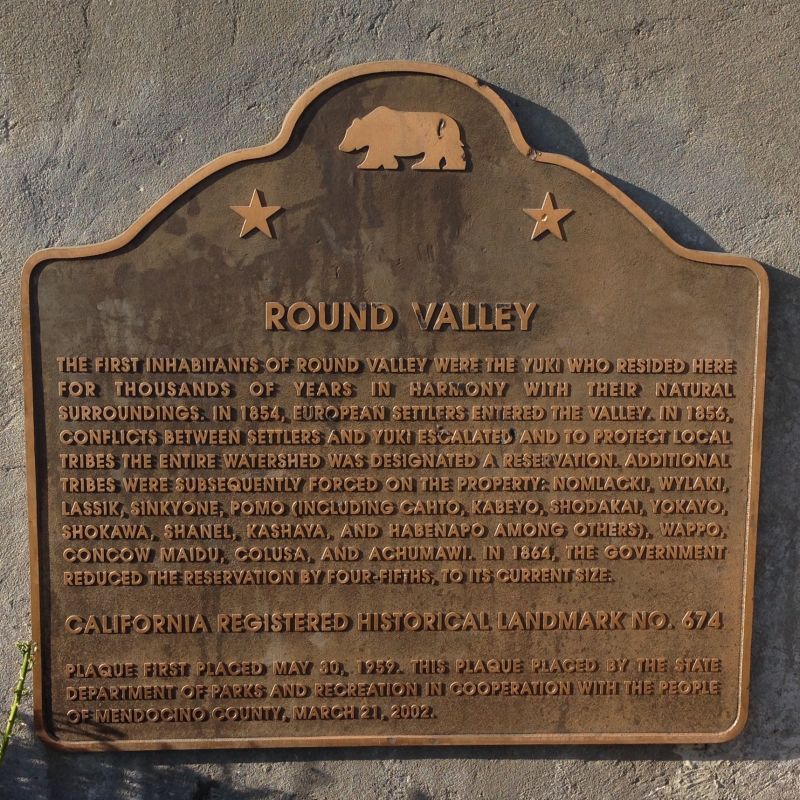 NO. 674 ROUND VALLEY - State Plaque