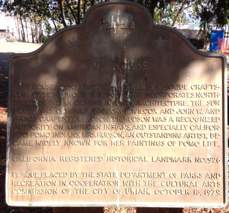 NO. 926 SUN HOUSE - State Plaque