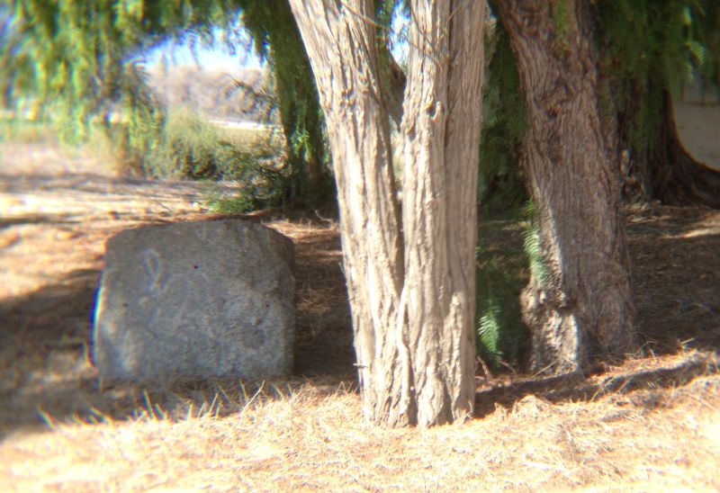 CHL No. 494 Los Coches Rancho - The stone is missing the California Plaque