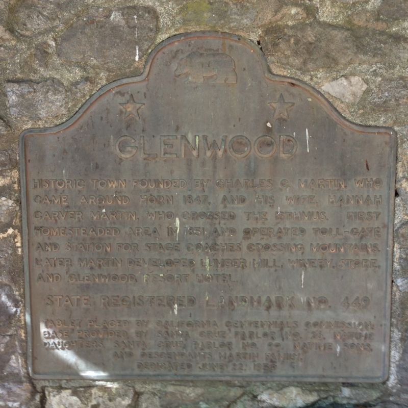NO. 449 GLENWOOD - State Plaque